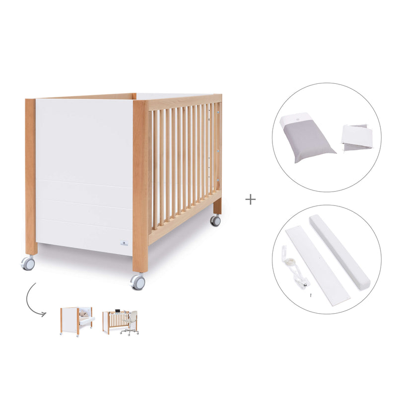 Co-sleeping cot 60x120 cm (5in1) wood/white · Ombra C167-M9577