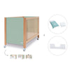 Co-sleeping cot 60x120 cm (5in1) wood/mint · Ombra C167-M9555