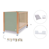 Co-sleeping cot 60x120 cm (5in1) wood/green olive · Ombra C167-M9556