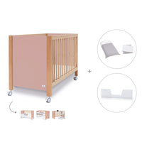 Co-sleeping cot 60x120 cm (5in1) wood/pink · Ombra C167-M9559