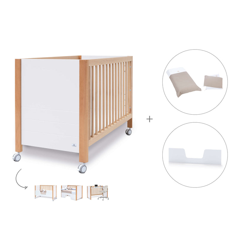 Co-sleeping cot 60x120 cm (5in1) wood/white · Ombra C167-M9577