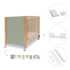 Co-sleeping cot 60x120 cm (5in1) wood/green olive · Ombra C167-M9556