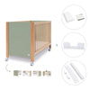 Co-sleeping cot 60x120 cm (5in1) wood/green olive · Ombra C167-M9556