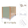 Co-sleeping cot 60x120 cm (5in1) wood/green olive · Ombra C167-M9556