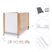 Co-sleeping cot 60x120 cm (5in1) wood/white · Ombra C167-M9577