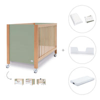 Co-sleeping cot 60x120 cm (5in1) wood/green olive · Ombra C167-M9556