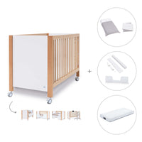 Co-sleeping cot 60x120 cm (5in1) wood/white · Ombra C167-M9577