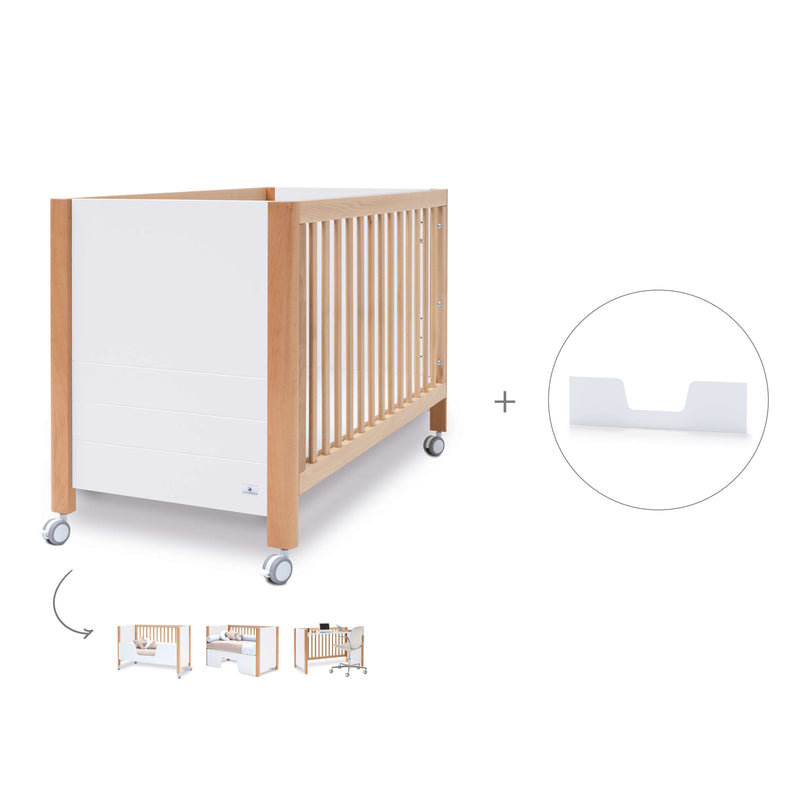 Co-sleeping cot 60x120 cm (5in1) wood/white · Ombra C167-M9577