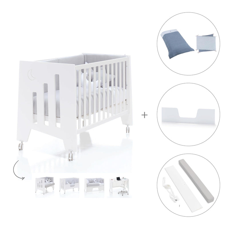 Cot and desk 60x120cm 5 stages Omni White · C181-M7700