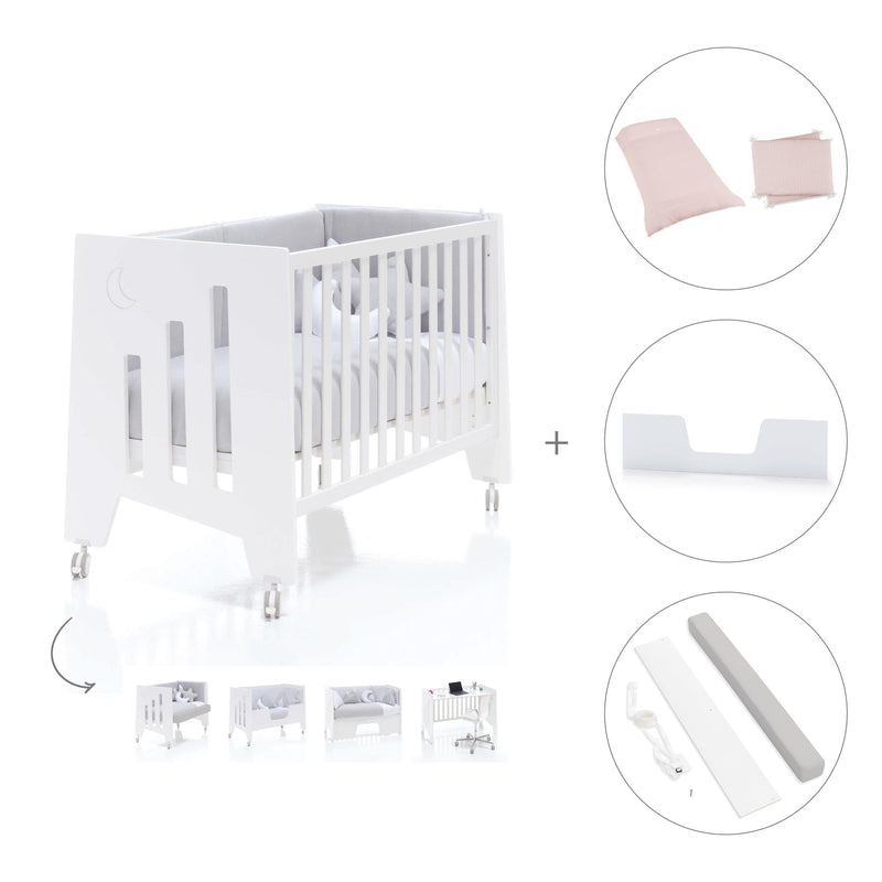 Cot and desk 60x120cm 5 stages Omni White · C181-M7700
