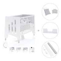 Cot and desk 60x120cm 5 stages Omni White · C181-M7700