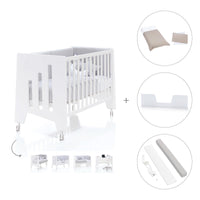 Cot and desk 60x120cm 5 stages Omni White · C181-M7700