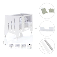 Cot and desk 60x120cm 5 stages Omni White · C181-M7700