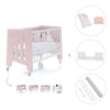 Babybett-Schreibtisch 60x120 cm (2in1) rosa · Omni C181-M7742