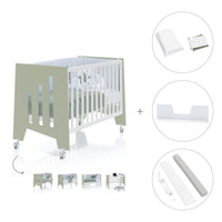 Beistellbett 60x120 cm (5in1) Olivgrün · Omni C181-M7756