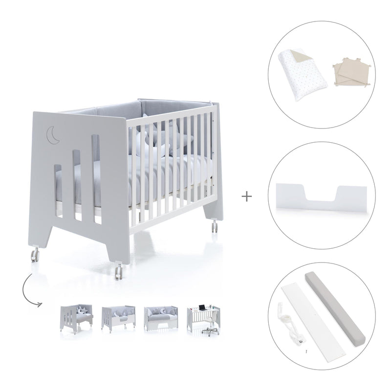 Co-sleeping cot 60x120 cm (5in1) grey · Omni C181-M7778