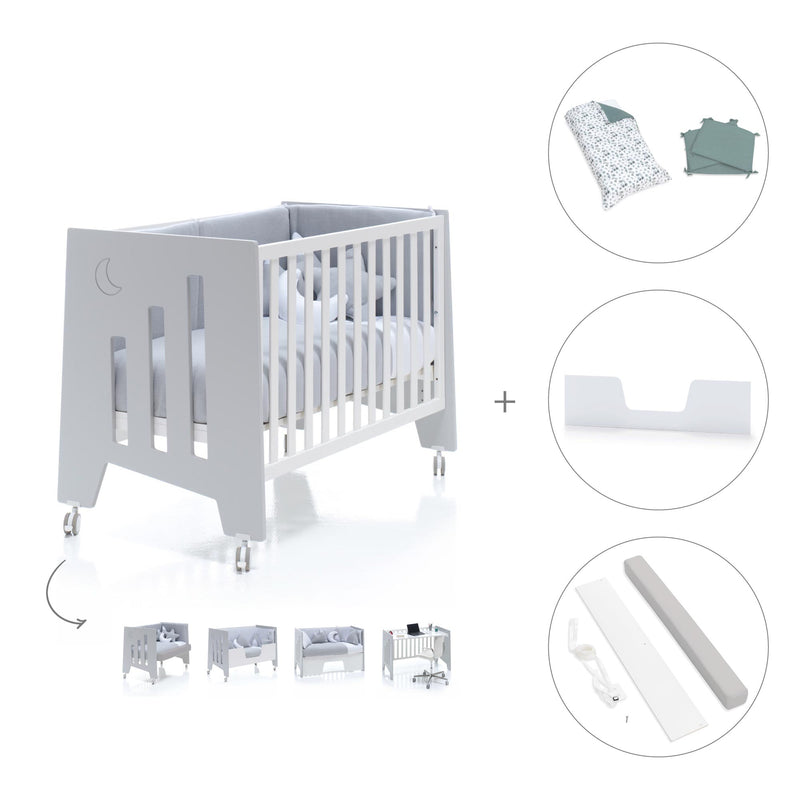 Co-sleeping cot 60x120 cm (5in1) grey · Omni C181-M7778