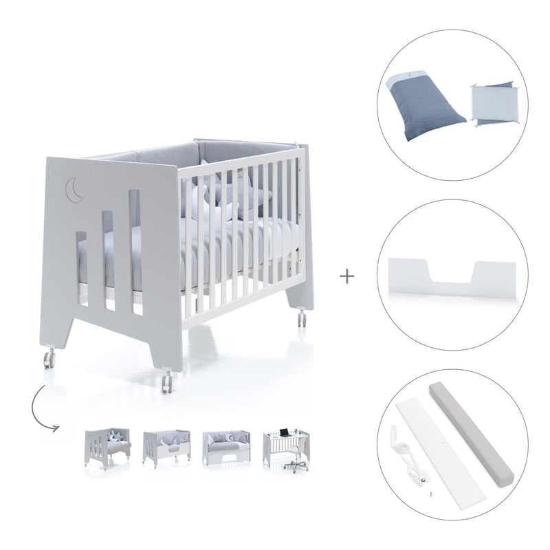 Co-sleeping cot 60x120 cm (5in1) grey · Omni C181-M7778