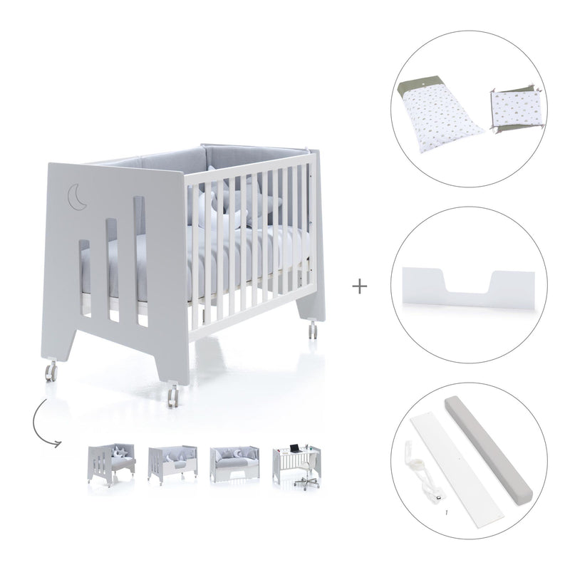 Co-sleeping cot 60x120 cm (5in1) grey · Omni C181-M7778