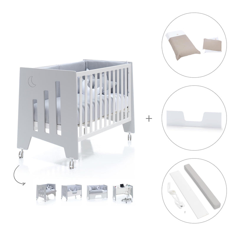 Co-sleeping cot 60x120 cm (5in1) grey · Omni C181-M7778