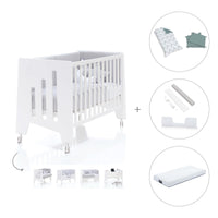 Cot and desk 60x120cm 5 stages Omni White · C181-M7700