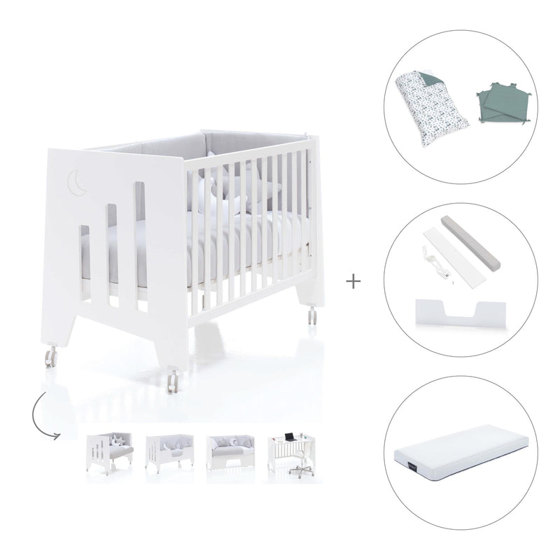 Cot and desk 60x120cm 5 stages Omni White · C181-M7700