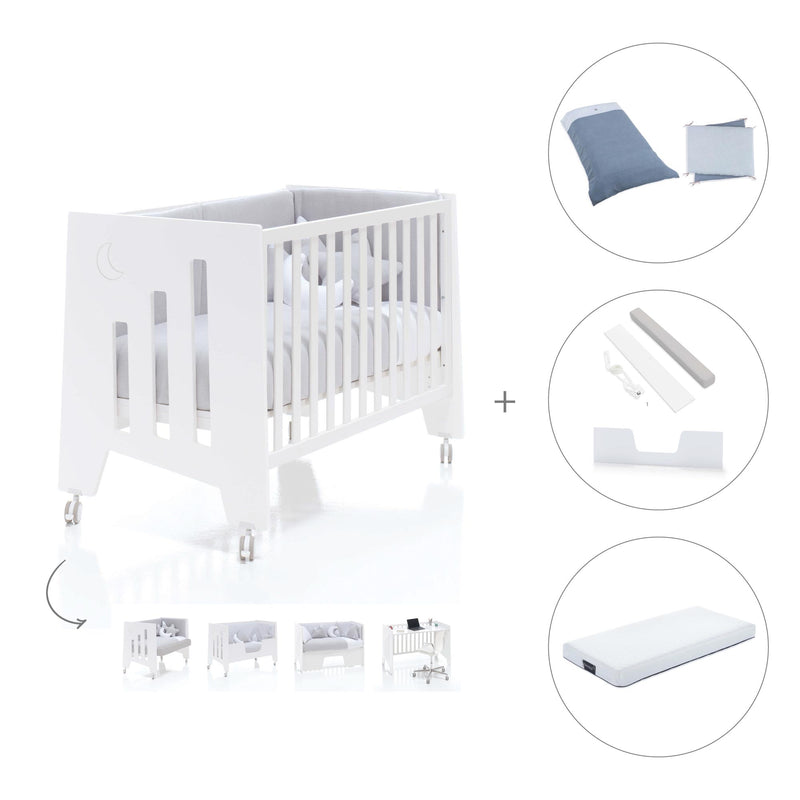 Cot and desk 60x120cm 5 stages Omni White · C181-M7700