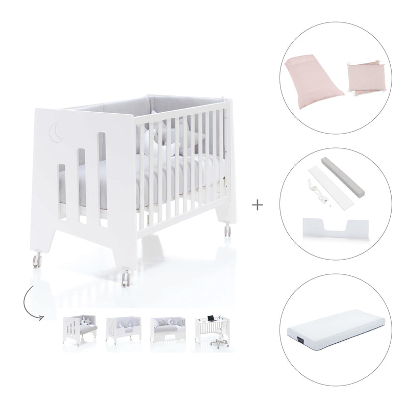 Cot and desk 60x120cm 5 stages Omni White · C181-M7700