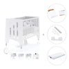 Cot and desk 60x120cm 5 stages Omni White · C181-M7700