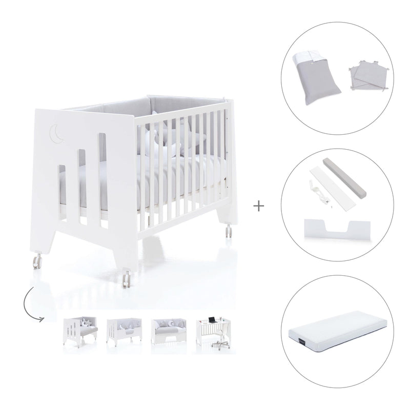 Cot and desk 60x120cm 5 stages Omni White · C181-M7700
