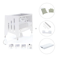 Cot and desk 60x120cm 5 stages Omni White · C181-M7700