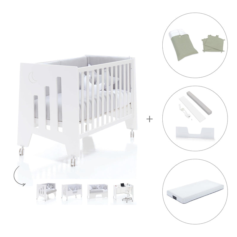 Cot and desk 60x120cm 5 stages Omni White · C181-M7700