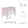 Babybett-Schreibtisch 60x120 cm (2in1) rosa · Omni C181-M7742