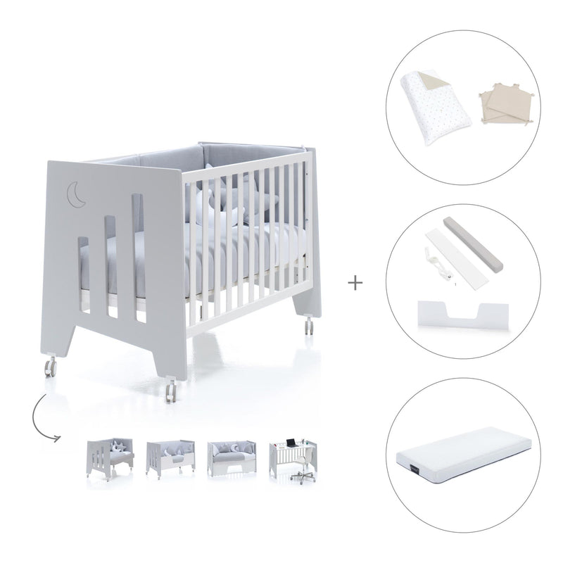 Co-sleeping cot 60x120 cm (5in1) grey · Omni C181-M7778