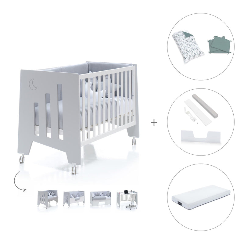 Co-sleeping cot 60x120 cm (5in1) grey · Omni C181-M7778