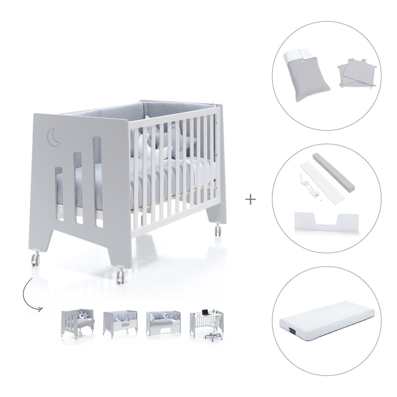 Co-sleeping cot 60x120 cm (5in1) grey · Omni C181-M7778