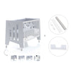 Co-sleeping cot 60x120 cm (5in1) grey · Omni C181-M7778