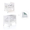 Mini berço 60x80 cm e berço 60x120 cm (7em1) branco · Omni Tre White