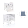 Mini berço 60x80 cm e berço 60x120 cm (7em1) branco · Omni Tre White