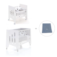 Mini berço 60x80 cm e berço 60x120 cm (7em1) branco · Omni Tre White