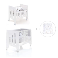 Mini berço 60x80 cm e berço 60x120 cm (7em1) branco · Omni Tre White