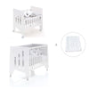 Mini berço 60x80 cm e berço 60x120 cm (7em1) branco · Omni Tre White