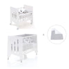 Mini berço 60x80 cm e berço 60x120 cm (7em1) branco · Omni Tre White
