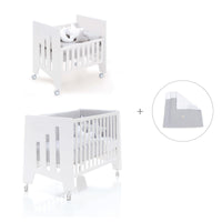 Mini berço 60x80 cm e berço 60x120 cm (7em1) branco · Omni Tre White