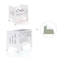 Mini berço 60x80 cm e berço 60x120 cm (7em1) branco · Omni Tre White