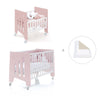 Mini berço 60x80 cm e berço 60x120 cm (7em1) rosa claro · Omni Tre Flamingo