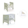 Berceau 60x80 cm et lit bébé 60x120 cm (7en1) vert-olive · Omni Tre Erba
