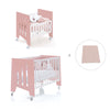 Berceau 60x80 cm et lit bébé 60x120 cm (7en1) rose · Omni Tre Quarzo
