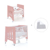 Berceau 60x80 cm et lit bébé 60x120 cm (7en1) rose · Omni Tre Quarzo