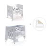 Mini berço 60x80 cm e berço 60x120 cm (7em1) cinzento · Omni Tre Grey